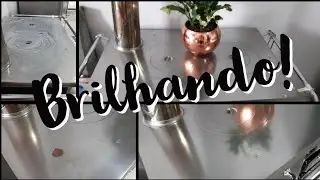 FOGÃO A LENHA - Limpeza de manutenção | Fogão brilhando