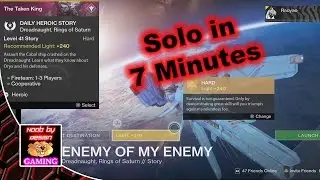 Destiny - Enemy of my Enemy (Daily Heroic Mode) Solo in 7 Minutes
