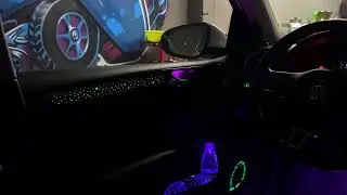 Piano Black Starry Dynamic Ambient Light for Volkswagon Golf 6