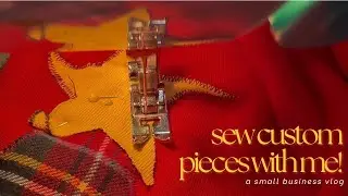 make some custom pieces with me! (a patchwork sweatshirt & a laptop sleeve) 