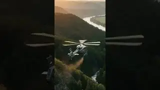 Helicopter in the mountains #helicopter #nature #satisfying