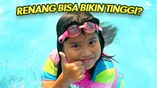 DAILY ROUTINE: SENJA PENGEN TUMBUH TINGGI DENGAN | RENANG DAN TRAMPOLIN #hiloschool