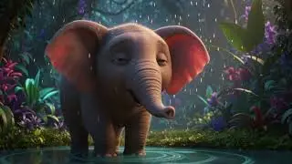 Story 4 - Bobo the Elephant Who Was Afraid of Water 🐘💧 A Brave Moral Story for Kids ✨