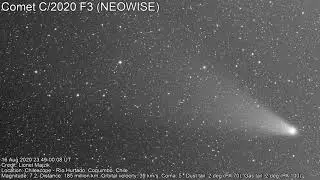 Comet C/2020 F3 (NEOWISE) animation - Aug 17, 2020