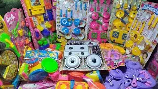 Unboxing Miniature Plastic Full Kitchen Set Collection | Hello kitty toys