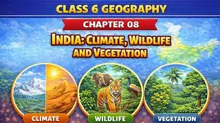 📘 NCERT Class 6 Geography | Chapter 8 &ndash; India: Climate, Vegetation and Wildlife 🌦️🌿🐅