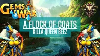 Gems of War | A Flock Of Goats: Killa Queen Beez |  (team and gameplay)