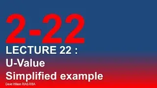 Simple U-value example