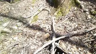 Hidden cave mountain slope cool rock sculpture drop 100 ft tunnel hidden unseen cave mountain top