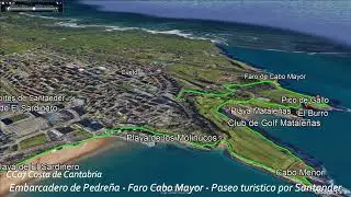 CC07 (Costa de Cantabria) Embarcadero de Pedre&ntilde;a -Faro de Cabo Mayor - Paseo tur&iacute;stico por Santander