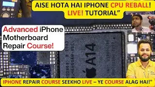 iPhone CPU Reball Tutorial | Live Training From Service Center | Full Reball Process Step by Step