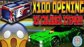 100 Overdrive Crates Opening!!! Rocket League