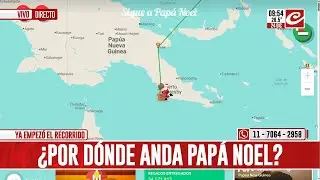 Seguimos en vivo el recorrido de Papá Noel... ¿por dónde anda ahora?
