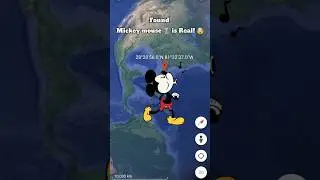 I Found Mickey mouse 🐀😱🤯 On Google Map And Google Earth 🌎#shorts #shortsfeed #viral #mickeymouse