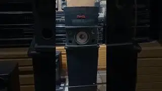 Ramsa speakers 8 ohms 320 watts pair with BMB japan stereo amplifier in sound vision faisalabad 