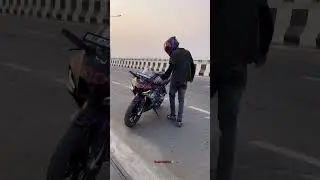 Why So serious?😈 #youtubeshorts #viral #yamaha #r15m #joker