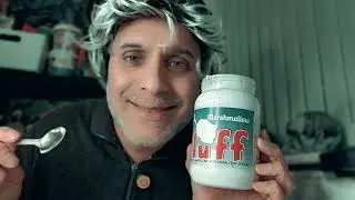 EATING MARSHMALLOW FLUFF 