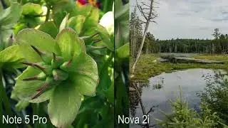 Xiome Note 5 Pro vs Nova 2I camera contest