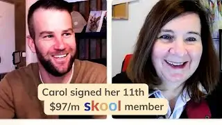 Carol signed 11 members for $97/m into her Skool coaching program