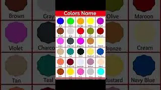 Colors name #colors #colorsnames #english #education #englishlanguage