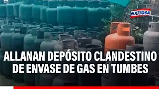 🔴🔵 Tumbes: Allanan dep&oacute;sito clandestino de encasesde gas de contrabando