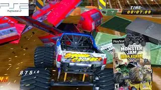 Monster Jam: Urban Assault (2008) Sony PlayStation 2 (PS2) Gameplay in HD～4K 60FPS