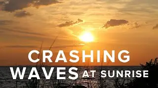 Crashing Waves Sunrise - Wake Up with MIddlesex County