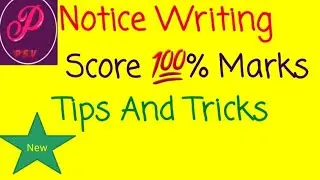 Notice writing in english how to write a notice tips and tricks in english to get 💯% marks  by PSV