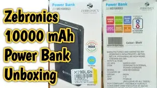 Zebronics 10000 mAh Power Bank Unboxing | Budget Power Bank | ZEB-MD10000G3 | PRO TECH GUIDE