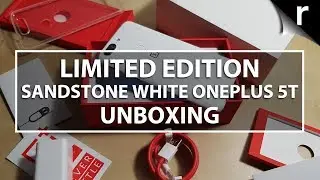 Limited Edition OnePlus 5T Sandstone White Unboxing