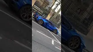 Metallic Blue Ferrari | Loud Engine | Sports Car