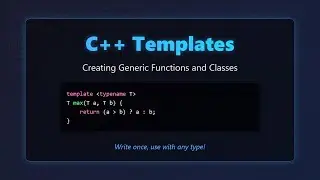 C++ Templates: Master Generic Programming for Beginners ✨
