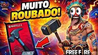 ESSE MARTELO &Eacute; A MAIOR APELA&Ccedil;&Atilde;O DO FREE FIRE 😱(Martelo de kurasaki) NOVO EVENTO JUJUTSU FREE FIRE