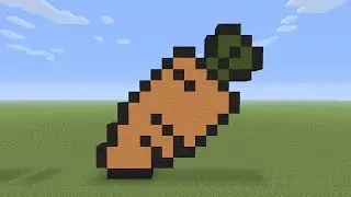 Minecraft Pixel Art - Carrot