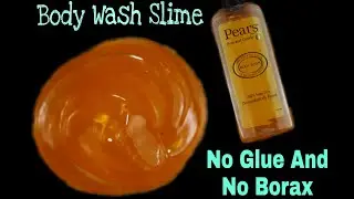 No Glue, No Borax Slime Recipe.Body wash and Salt Slime.Satisfying Slime Video.