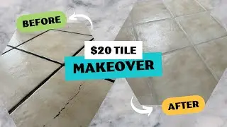 Easy $20 Tile and Grout Makeover