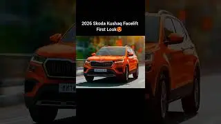 2026 Skoda Kushaq Facelift 😱 First Look | #caredits #automobile #skoda