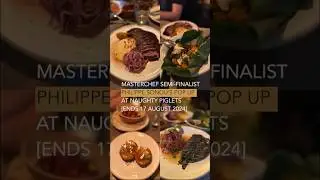 Delicious Food at Masterchef Semi-Finalist Philippe Sonou's Pop Up at Naughty Piglets #Shorts