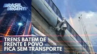 Trens batem e complicam o transporte em SP