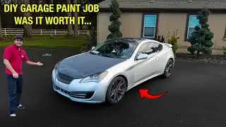 Красю свой разбитый Genesis Coupe в гараже!