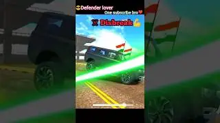 Landrover🔥 defender attitude stunt video. indian vehicle simulator 3d.#shortsvideo .#shortsfeed .