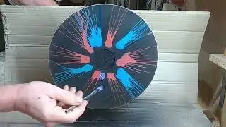 Woodturned Art - Splatter Paint Effect