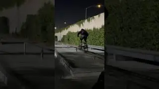 BMX GRIND ON RAIL #bmx #bikelife #bmxstreet #bmxlife #biking #skatepark #fyp #viral #explorepage