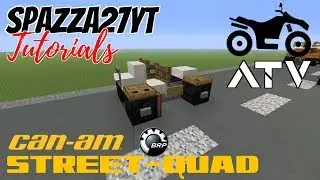 Minecraft Can-Am Street Quad ATV 4 Wheeler Tutorial