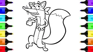 Coloring Swiper Dora the Explorer Coloring Book Page | Dora Coloring Book Pages Crayons