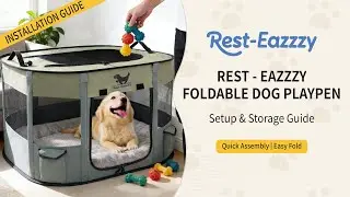 Rest-Eazzzy Dog Playpen: Assembly & Folding Guide (Easy Storage)