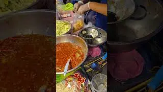 Delicious Tangy & Spicy Noodle Salad  Yam Wun Sen    Authentic Thailand Flavor      #Reels #streetfo