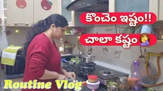 Indian Housewife Morning - Night Routine Vlog ఇష్టమైన కష్టమైన తప్పదు కదా!! Dressing Table Organizing