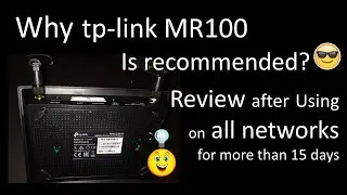 TP-Link MR100 4g router long term Review, Setup, Jio Sim APN, features, range, durability speed test