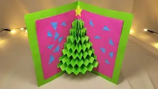 DIY Pop-up Christmas Card | Easy 3D Tree Greeting Card Ideas 2025